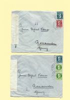 5 schöne Briefcouvert Bayern, 3 gem. Reichsgesetzblatt offen