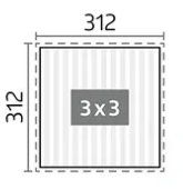 Biohort Casette da giardino & serre: Biohort Pergola 3x3 – Nuovo (secondo la descrizione) da Gontenschwil venduto da Try0 3