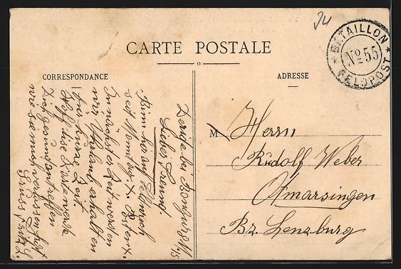 Cartes postales: Boncourt, Déridez-Bellevue, Frontière  – D'occasion à Berlin par bartko-reher 1