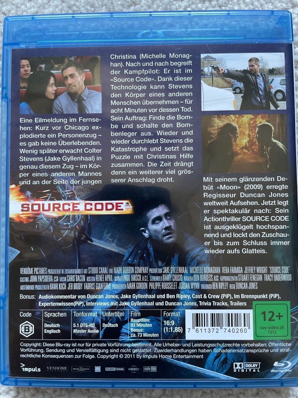 Alle DVDs: [Blu-ray] Source Code (2011) – Gebraucht aus Frasnacht von GracyStore 1