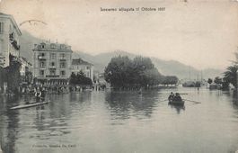 Inondazione piazza grande Locarno 17 ottobre 1907
