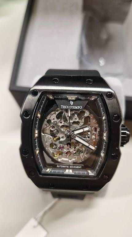 All Blacks Orologi: Uhr; Tecnotempo Skeleton "All Black"; Original; Notverkauf – Nuovo e nell'imballaggio originale da Klingnau venduto da mar_8kzb 3
