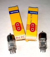 2 Röhren / Radioröhren PC86(Spanngitter-Triode), NOS,Philips