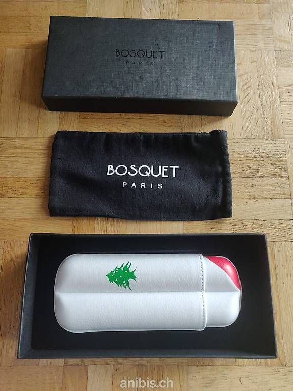 Humidor per sigari: Etui cigare Bosquet Paris Drapeau du Liban – Nuovo e nell'imballaggio originale da Genève venduto da FadiF