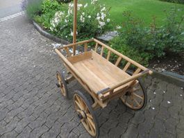 Nr. 3 Orginal neu restauriertes Leiterwägeli / Leiterwagen