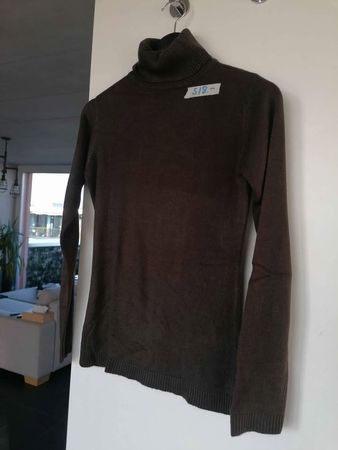 Brauner Pulli / Pullover mit Rollkragen Gr. S