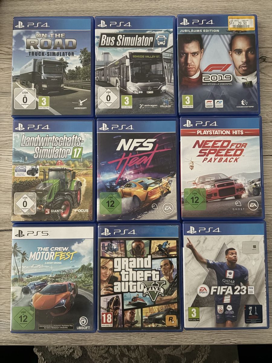 Sony Giochi: PS4&5 Spiele Sammlung 8xPS4 & 1xPS5 – Usato da Volketswil venduto da kani83_zh