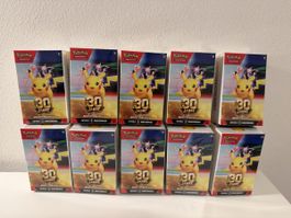 10x Pokémon 30 Jahre Booster Bundle