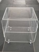 Acrylglas Rollcontainer, Nachttisch, Beistelltisch