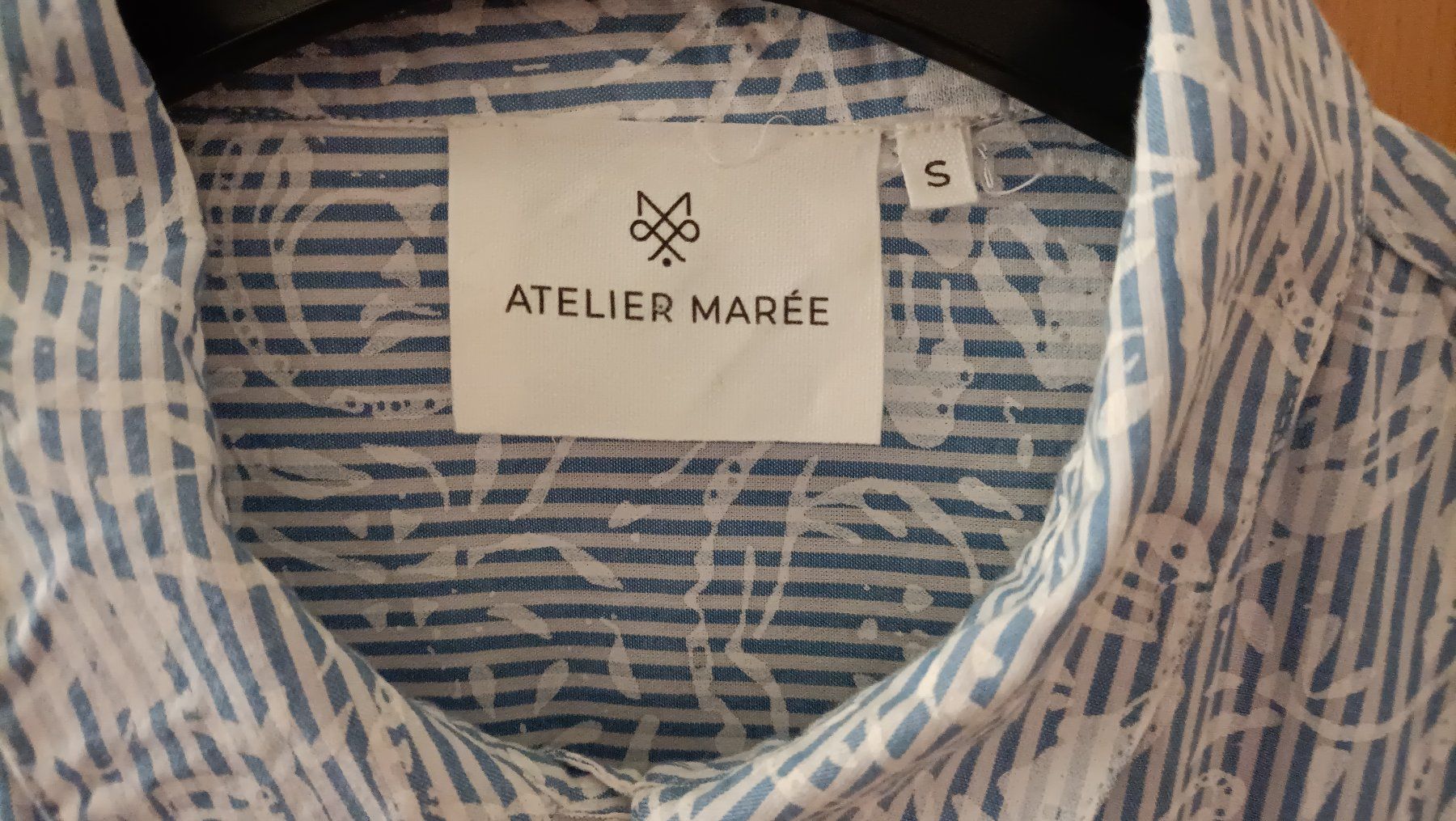Kleider: Hemdblusenkleid ATELIER MAREE, Basel, blauweiss Grösse S – Gebraucht aus Thalwil von bla_dht5 2