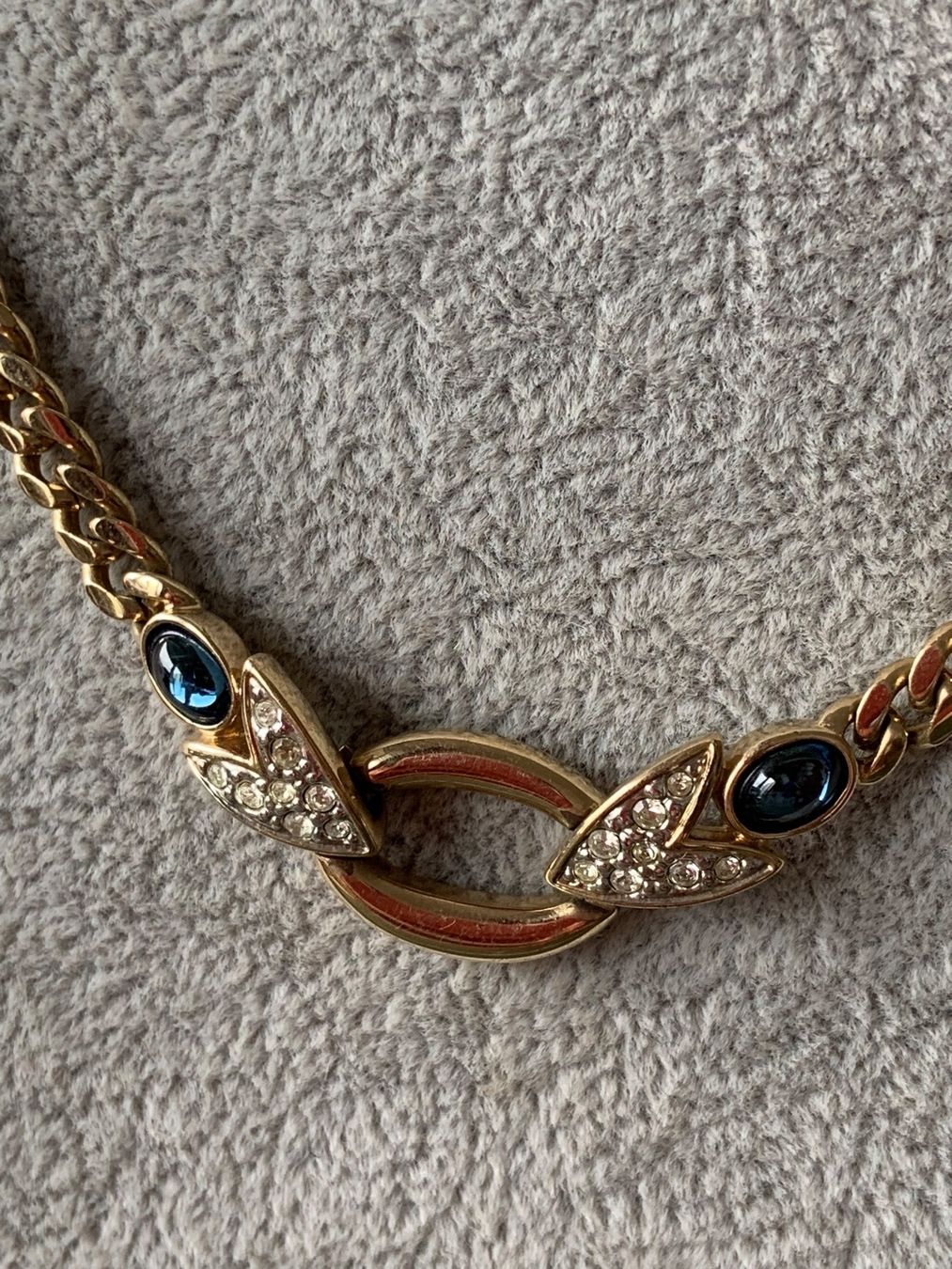 Catenine: Vergoldete kette Blau OVAL – Usato da Laufen venduto da Bellebellezza 6