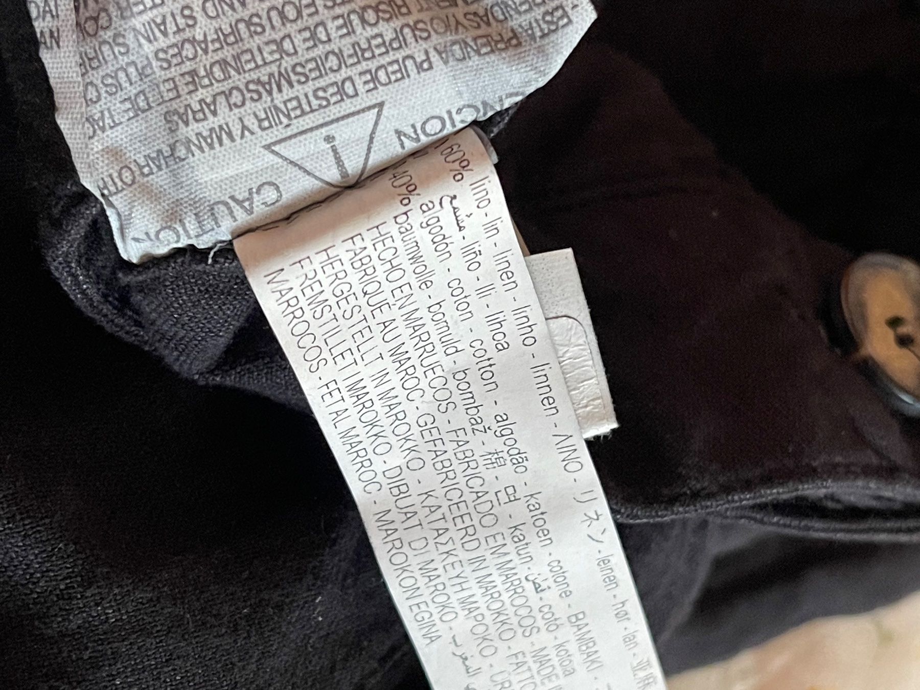 Zara Pantaloni: Pantalon noir en lin – Usato da Territet venduto da Estelle_elletsE 2