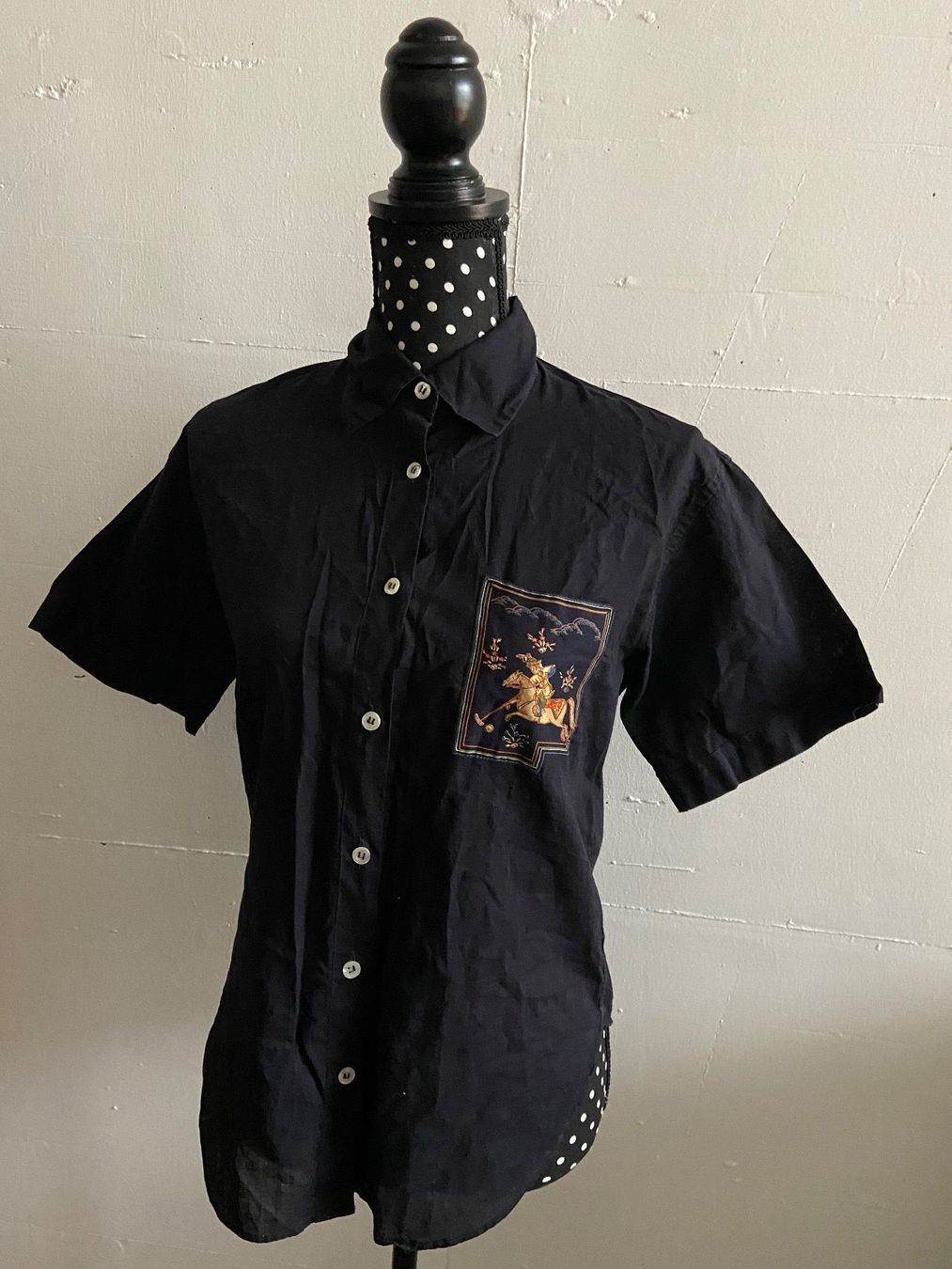 Top: Vintage Top mit asiatischem Motiv – Usato da Zürich venduto da enjoyxvintage 1