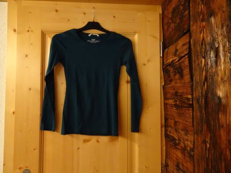 Langarmshirt dunkles Petrol von H&M Gr. 170 - 2603110