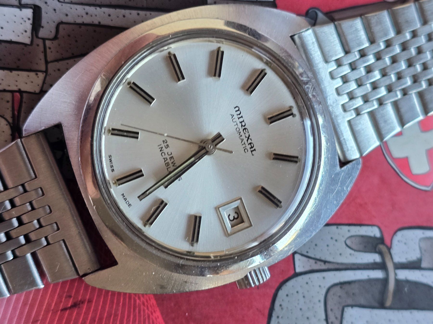 Mirexal Uhren: 28 Mirexal Automatic  Date 25 Jewels – Gebraucht aus Muri AG von Corredor 8