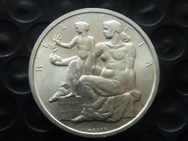 Silber 5 Fr. 1948  Verfassung  unz. / stgl.