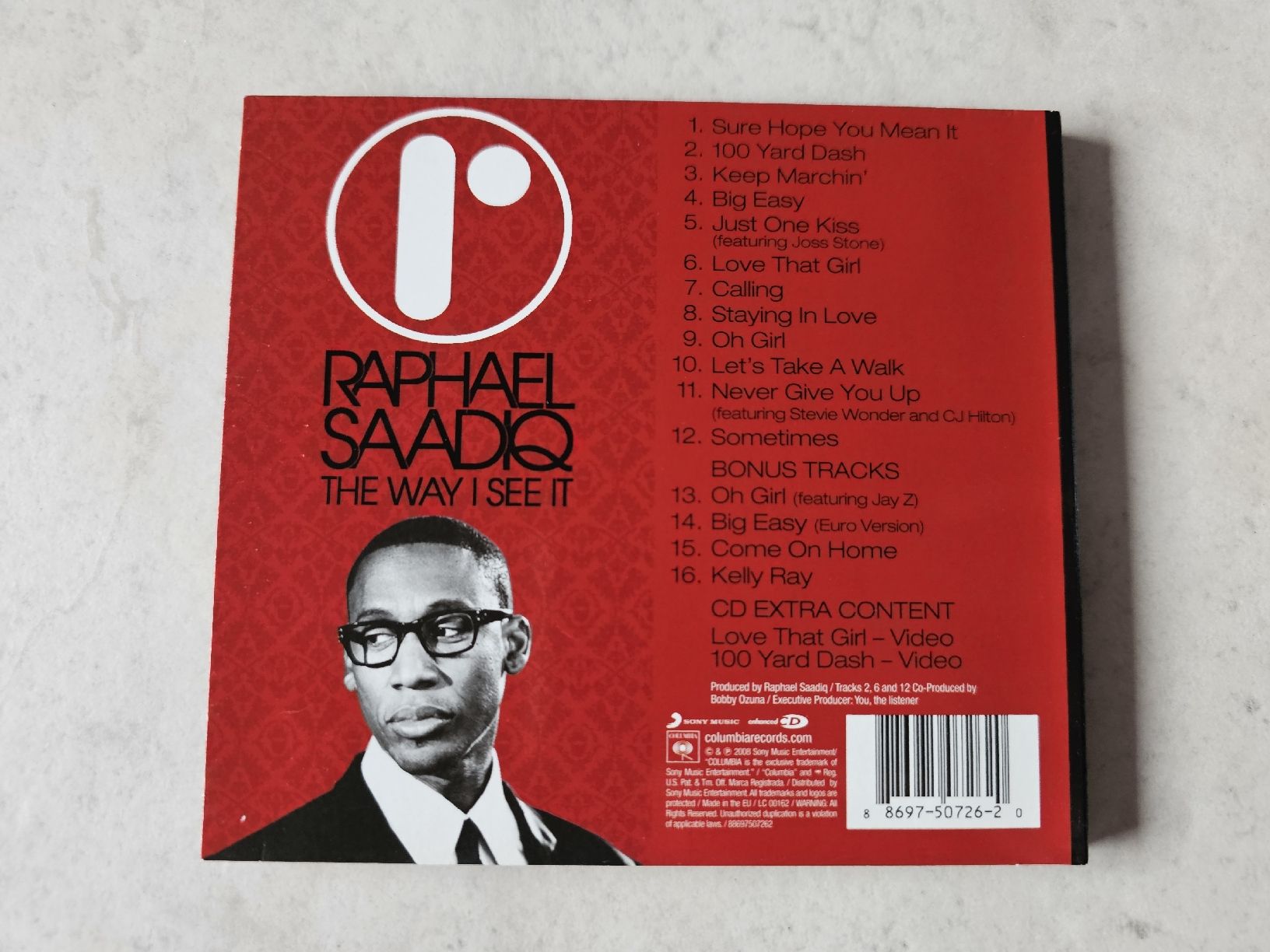 CDs: Raphael Saadiq  -  The Way I See It – D'occasion à Schneisingen par backstore24 1