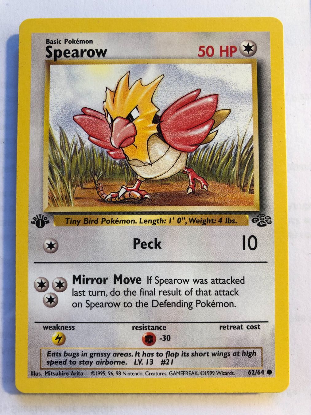 Sammelbilder & Trading cards: Spearow 1st Jungle - NM - ab 1.- – Gebraucht aus Giubiasco von dan_pr8b