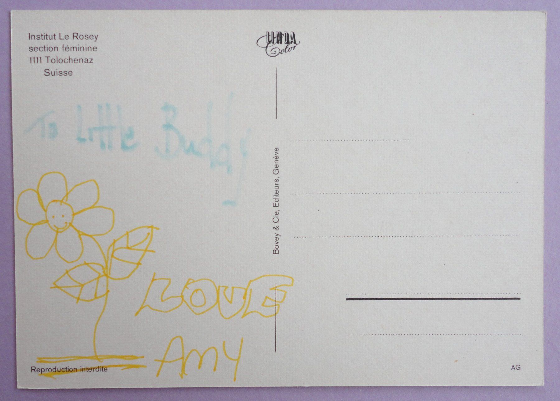 Cartoline postali: Institut Le Rosey, Tolochenaz – Usato da Fétigny venduto da Billy2miny 1