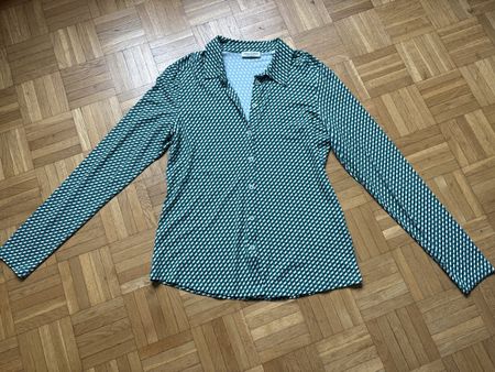 Elegante Damenbluse von Marc O‘Polo, grün gemustert, Gr. S