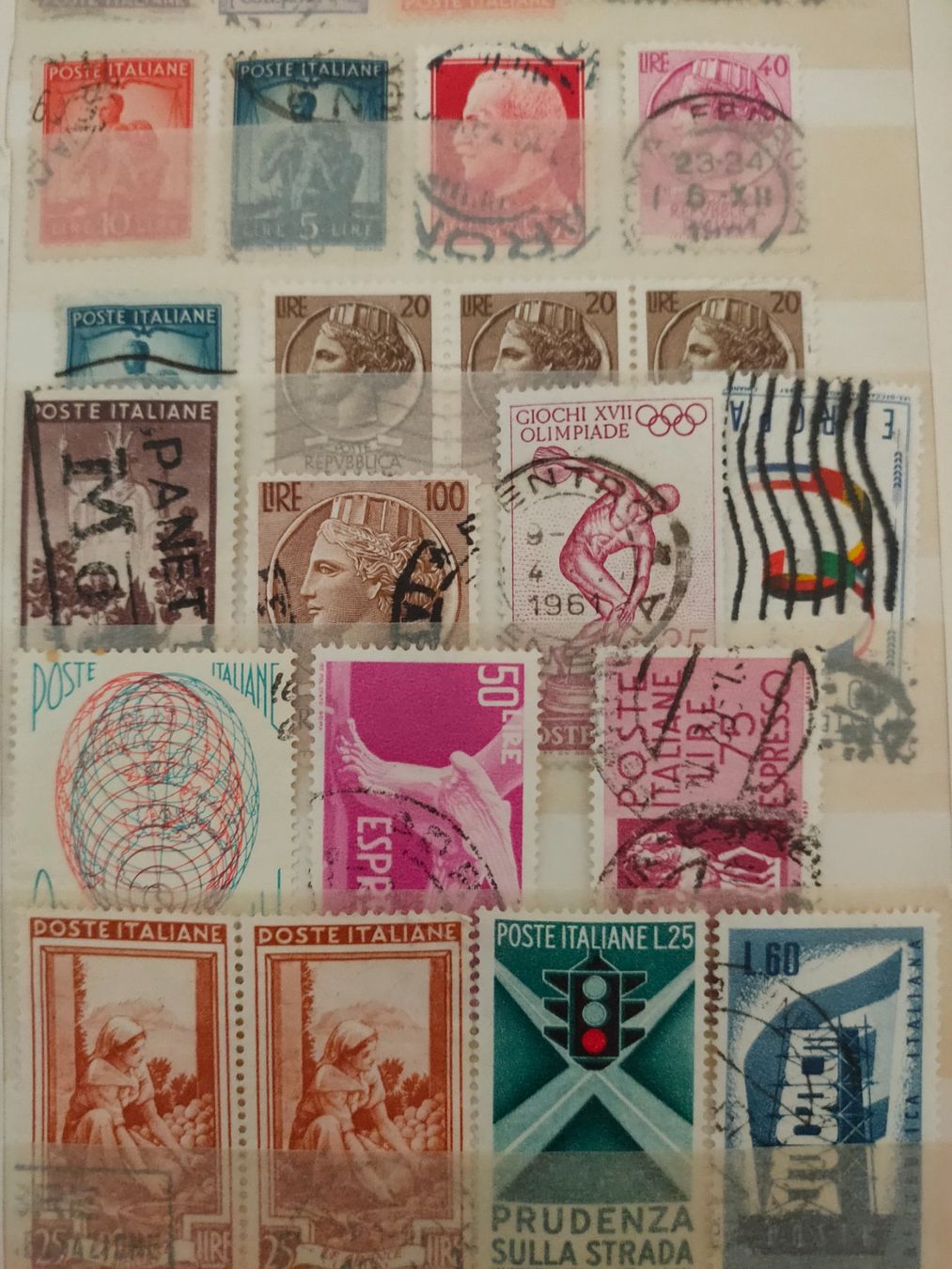 Alle Briefmarken: Briefmarkensammlung Italien, – Gebraucht aus matten b. interlaken von jfran17 6