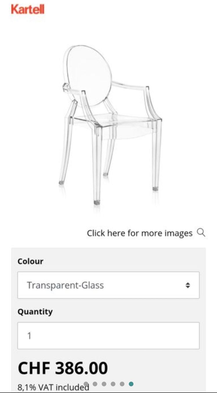 Kartell Sessel: Kartell Louis Stuhl – Gebraucht aus Ottenbach von Peerspace_ZG 4
