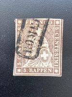 Schweiz 1855 Strubeli 5 Rp. Sf unklar ev. gelb 22C ?
