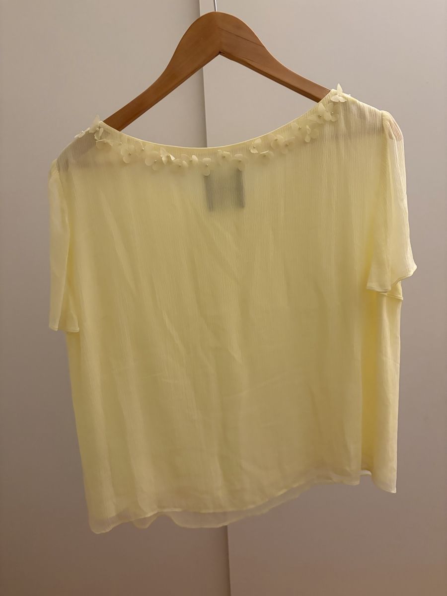Marc Cain Camicette: Marc Cain Glam Bluse Creme Gr. L mit Blüten – Nuovo (secondo la descrizione) da Zürich venduto da jak_89nh 1
