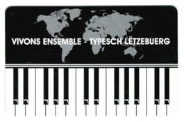 Telefonkarte Luxemburg TS-13 Contre le racisme, Klavier