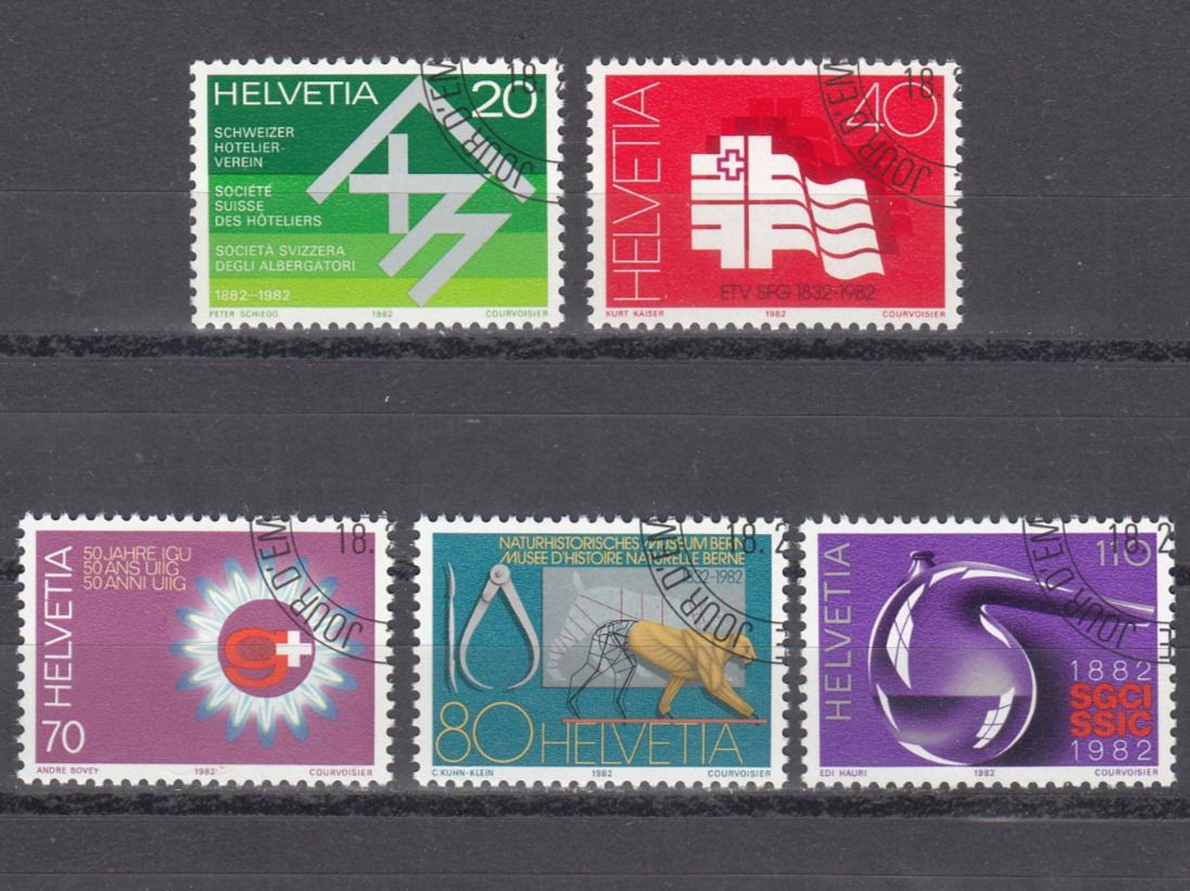 Tutti i francobolli: SBK 663 - 667  mit ET – Usato da Bürglen TG venduto da StampGraf