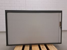 Sideboard Lista Office mit Rollladentür grau