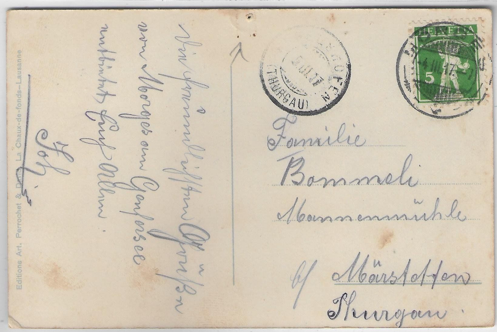 Cartoline postali: Morges - Vue generale - Litho – Difettoso da Ettingen venduto da Kartenplanet 1