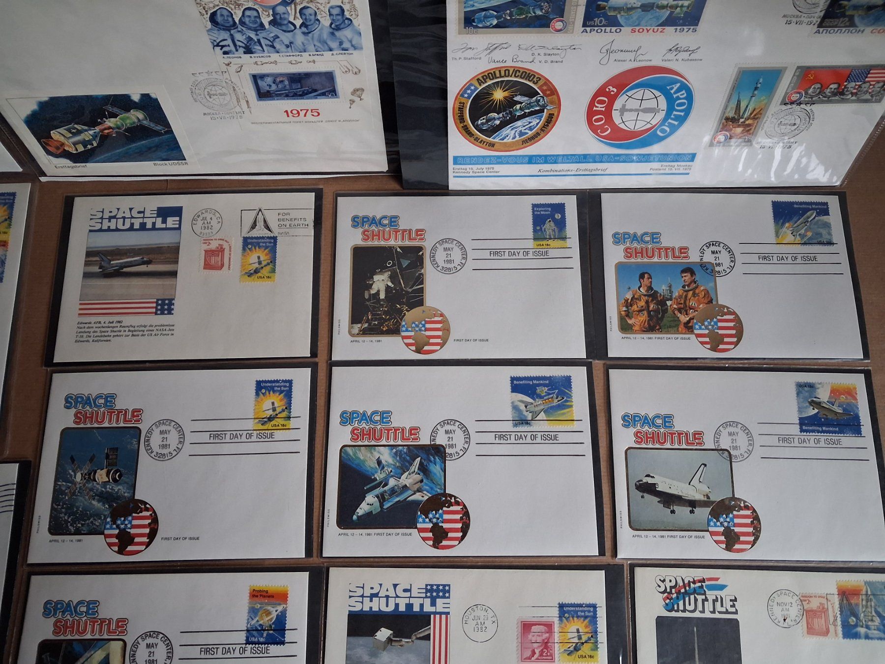 Tutti i francobolli: 21 FDC/ETBriefe Space Shuttle /Apollo .70-80iger Jahre – Nuovo (secondo la descrizione) da Hagendorn venduto da siwasi3 6