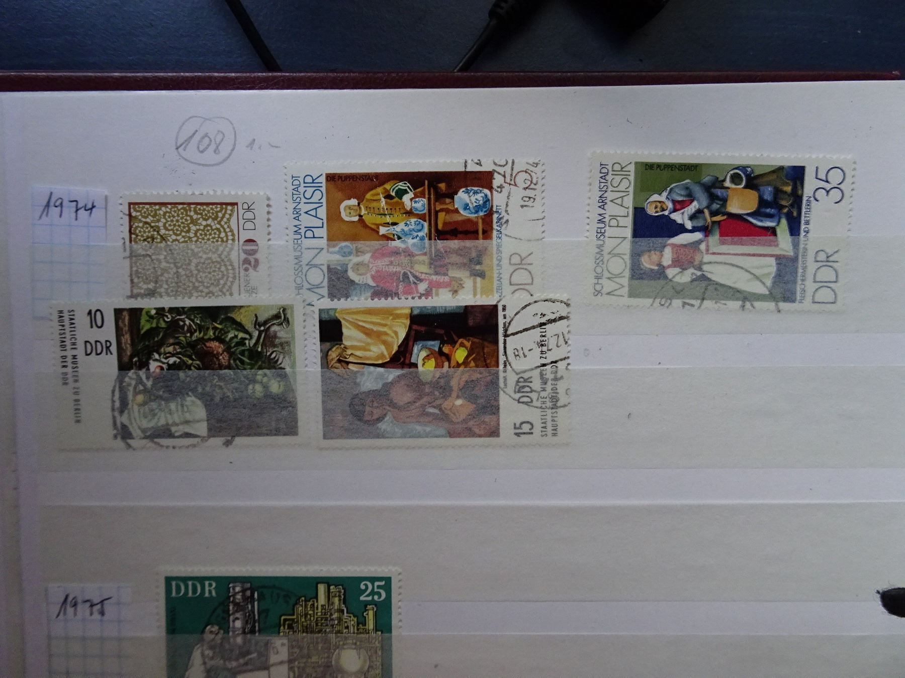 Alle Briefmarken: DDR 1974/76 – Gebraucht aus Aadorf von Chnorli-Furz 1
