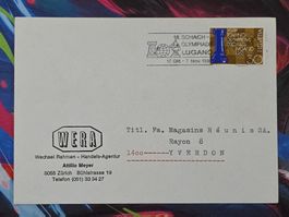 CL28 Enveloppe + Timbre Suisse 1968