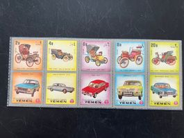1970 Yemen old Cars Satz  gest.   (A550)