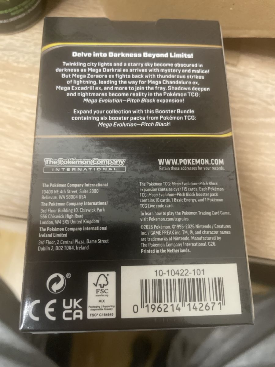 Pokémon Carte collezionabili: Pokémon TCG Booster Bundle Mega Evolution Pitch Black neu – Nuovo e nell'imballaggio originale da Forch venduto da oyu_6dvh 1