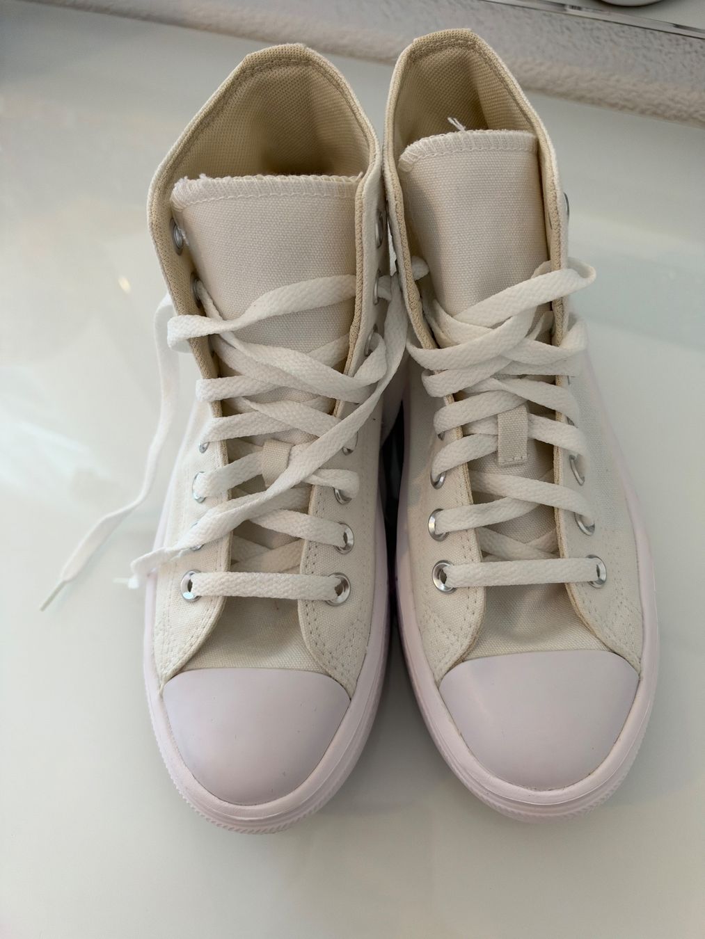 Converse Scarpe da donna: Converse High Sneaker weiss neu – Nuovo (secondo la descrizione) da Grenchen venduto da nax_n7gd 1