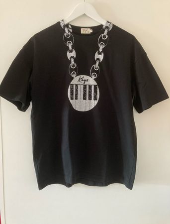 Stylisches ByKiy T-Shirt schwarz Kette K