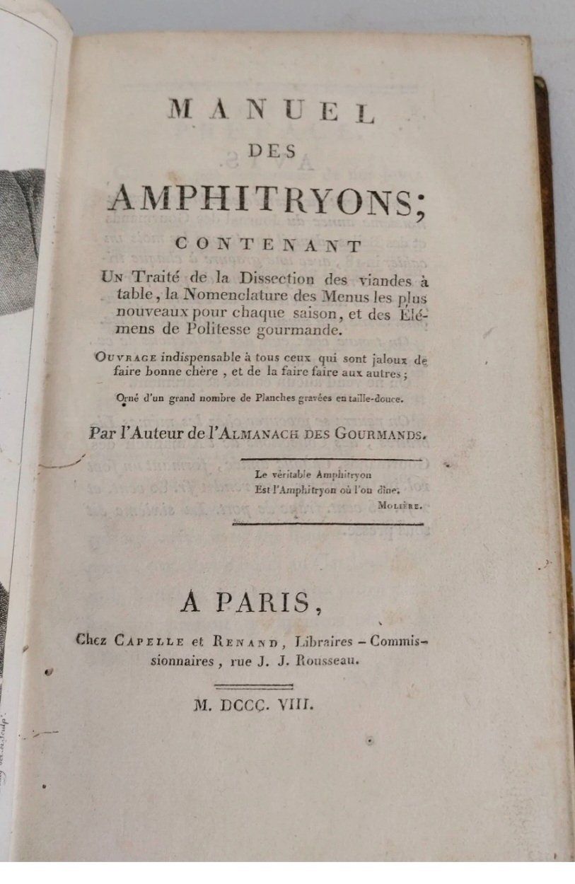 Bücher: Manuel des amphitryons ,  illustrée Grimod de la reyniere EO – Gebraucht aus Siviriez von Livre1971 5