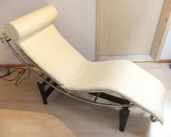 Liege echt Leder  le Corbusier LC4 Replica beige