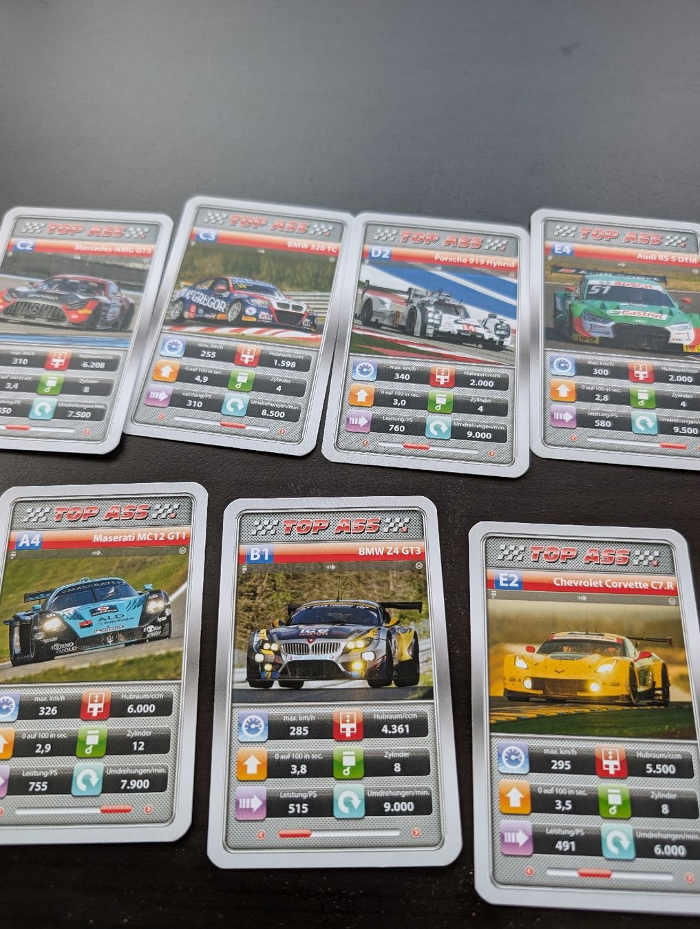 Giochi: TOP ASS Motorsport Quartett  – Nuovo e nell'imballaggio originale da Davos-Platz venduto da v2cat 2