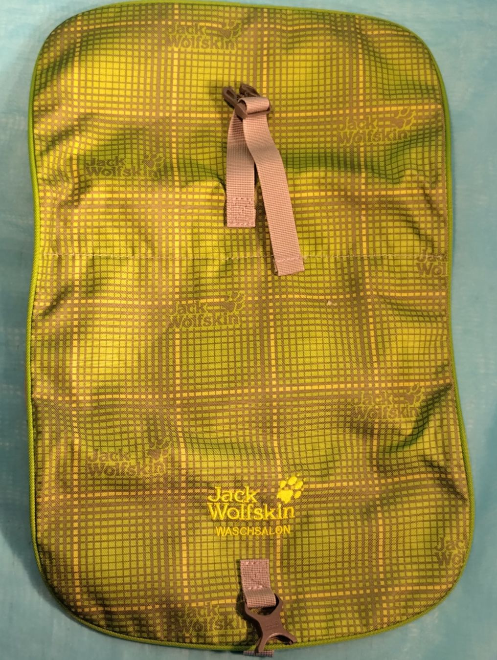 Jack Wolfskin Custodie per cosmetici: Grosser Jack Wolfskin Waschsalon, hellgrün – Nuovo (secondo la descrizione) da Bellach venduto da JingleCherry 3