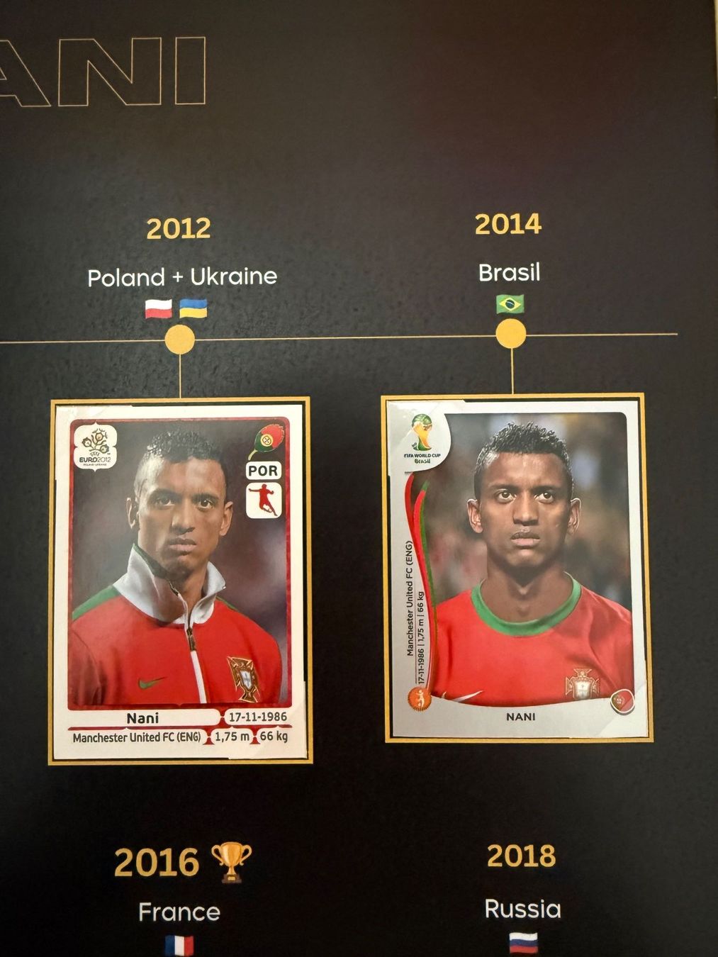 Panini Carte collezionabili: Panini-Plakat Nani – Nuovo (secondo la descrizione) da Stettlen venduto da DieTaube2.0 2