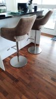 Barstühle 2er Set, drehbar und höhenverstellbar.