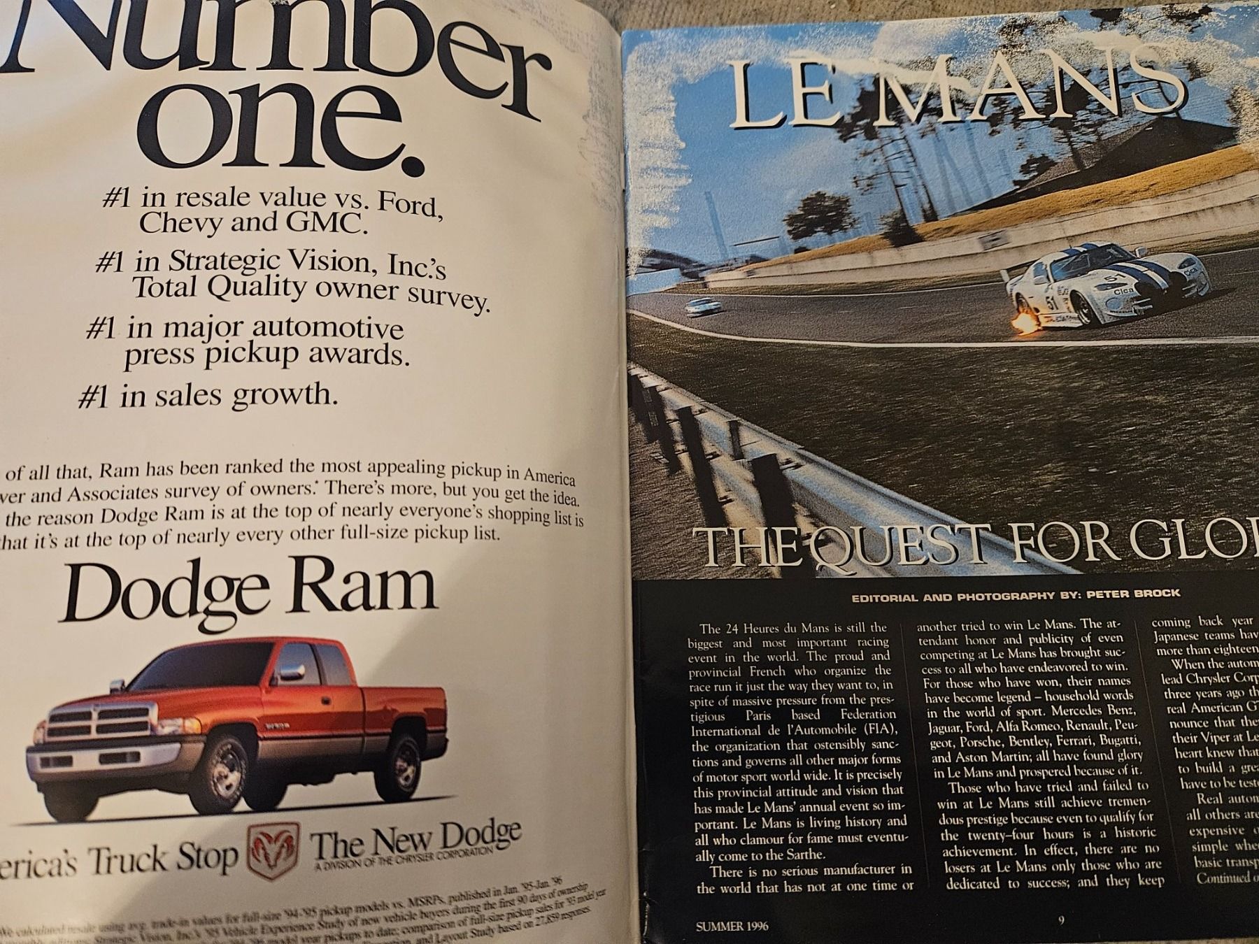 Dodge Accessori per altri veicoli: Viper Quarterly Summer 1996 xx – Usato da Flawil venduto da sr1_f6st 3