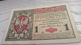1 Marka Polska 1916 Generalgouvernement Warschau 