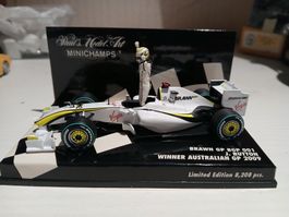 Minichamps 1:43 Brawn BGP 001 Button Sieger Australien 2009