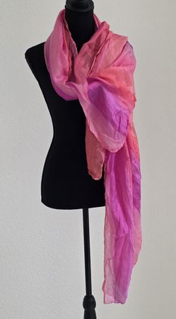 Schal Pink Lila gestreift