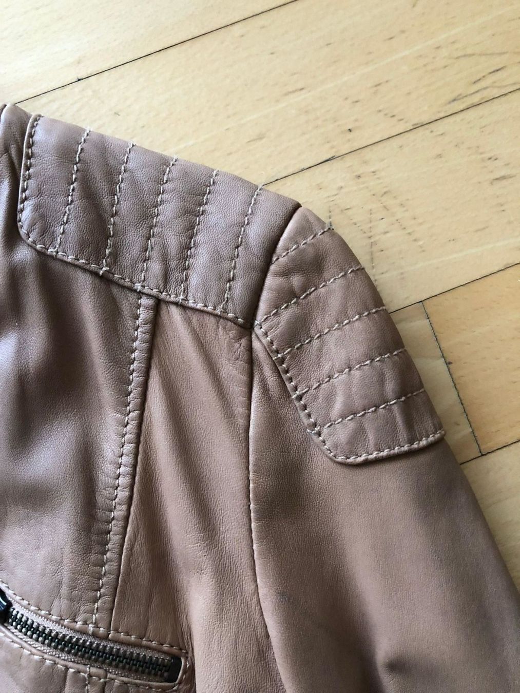 Jacken: Damen Lederjacke, beige, Grösse S – Gebraucht aus Luzern von Sandiego2006 3